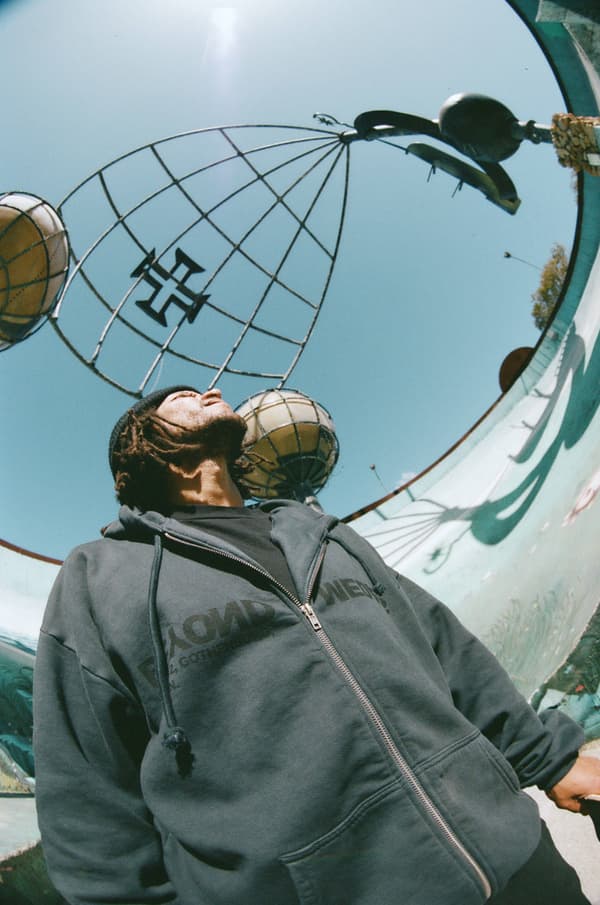 Reverse Logo Zip Hoodie