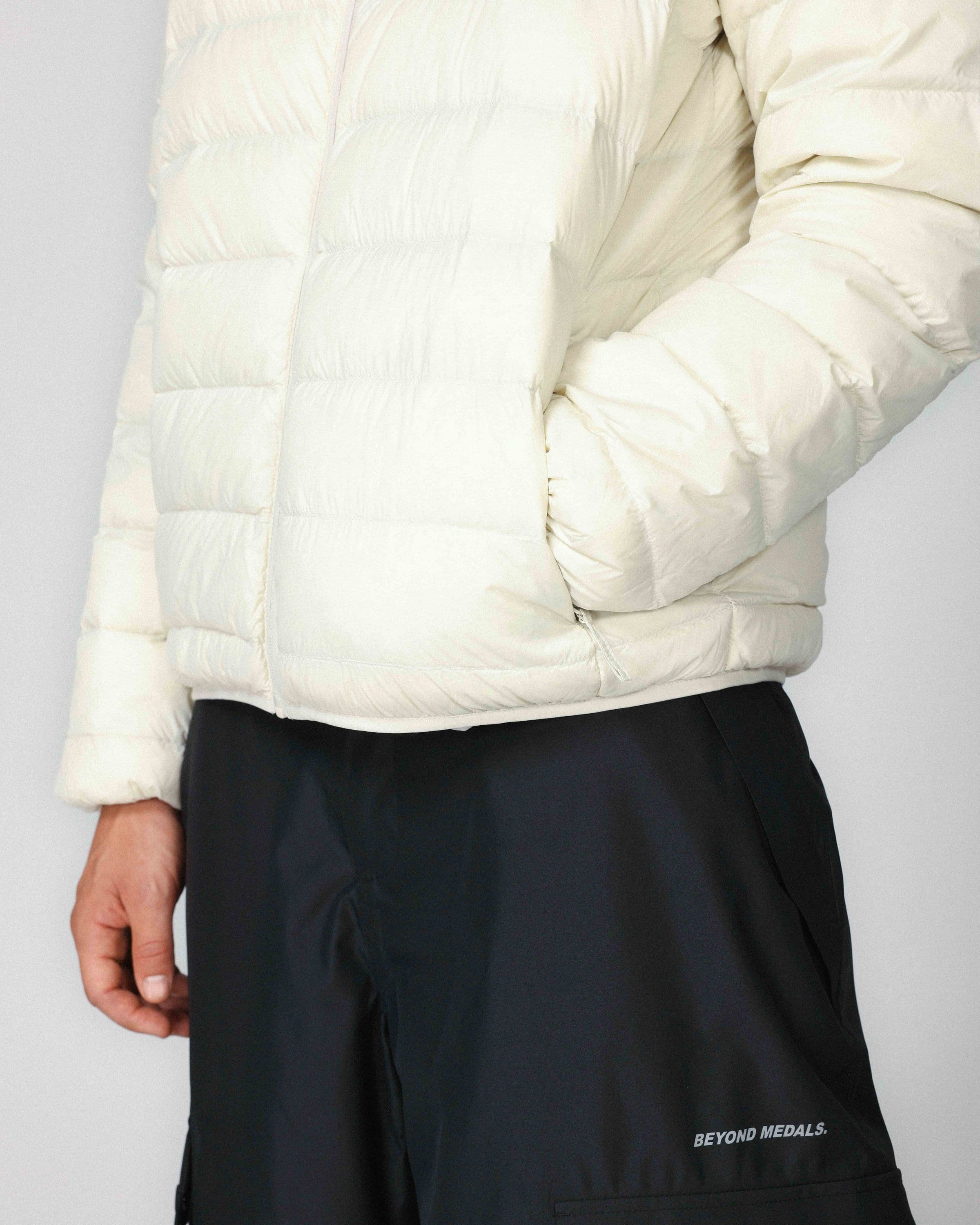 Packable Down Jacket Off White