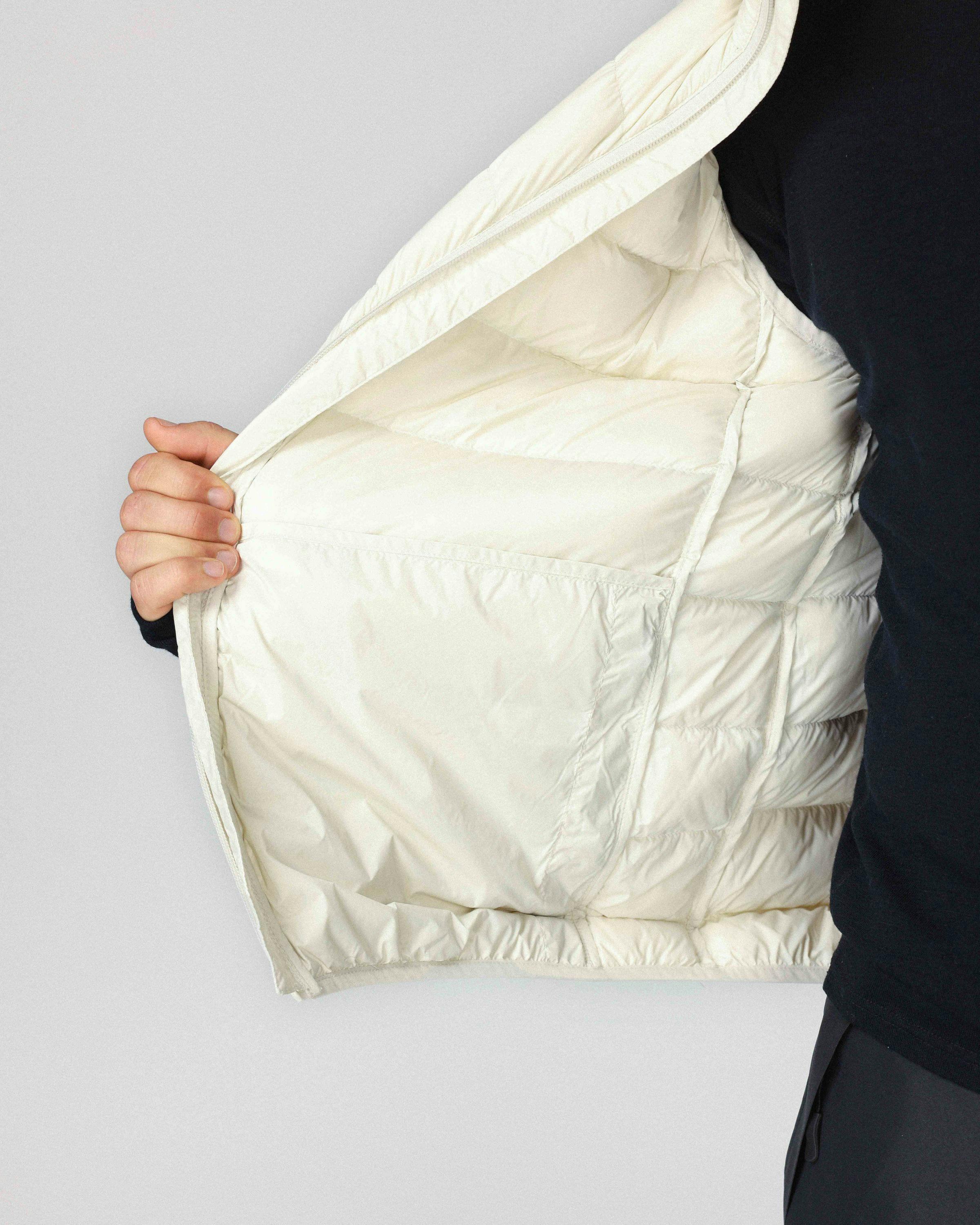 Packable Down Vest Off White